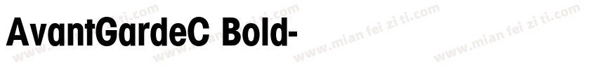AvantGardeC Bold字体转换